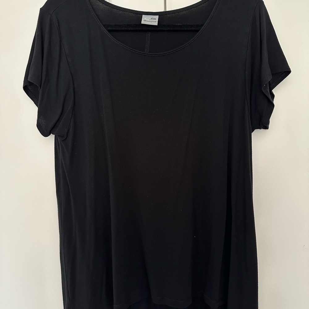 Champion C9 Women's Drapey Black Short Sleeve Tee